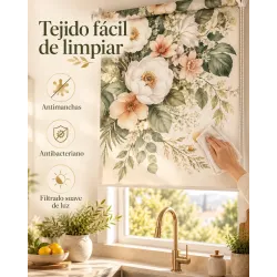 Estor Floral para Cocina a Medida | Floral Botánico 07-26