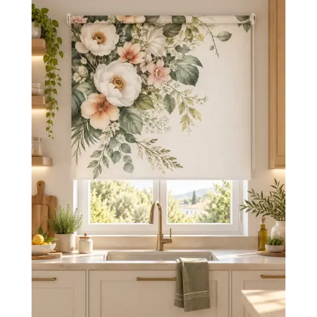 Estor Floral para Cocina a Medida | Floral Botánico 07-26