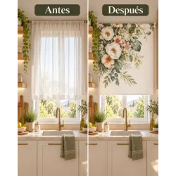 Estor Floral para Cocina a Medida | Floral Botánico 07-26