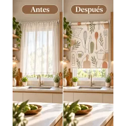 Estor para Cocina a Medida Utensilios Line Art 115 | Estores Iroa