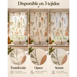 Estor para Cocina a Medida Utensilios Line Art 115 | Estores Iroa