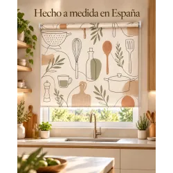 Estor para Cocina a Medida Utensilios Line Art 115 | Estores Iroa