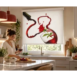 Estor Cocina Vino a Medida | Vino & Rosa 01-26 | Estores Iroa