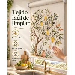 Estor Cocina Limones a Medida | Árbol Mediterráneo 04-26 | Estores Iroa