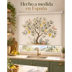 Estor Cocina Limones a Medida | Árbol Mediterráneo 04-26 | Estores Iroa