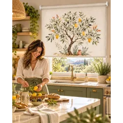 Estor Cocina Limones a Medida | Árbol Mediterráneo 04-26 | Estores Iroa