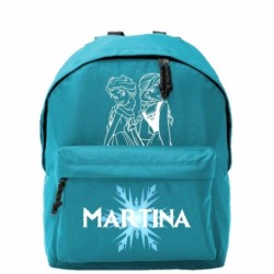  Mochila escolar Niña personalizada Frozen Azul
