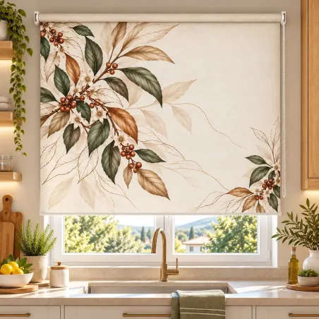 Estor Cocina Café Botánico a Medida | Estores Iroa