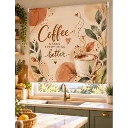 Estor Cocina Café Estampado a Medida | Estores Iroa