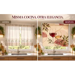 Estor Enrollable Cocina Vino Mediterráneo | Estores Iroa
