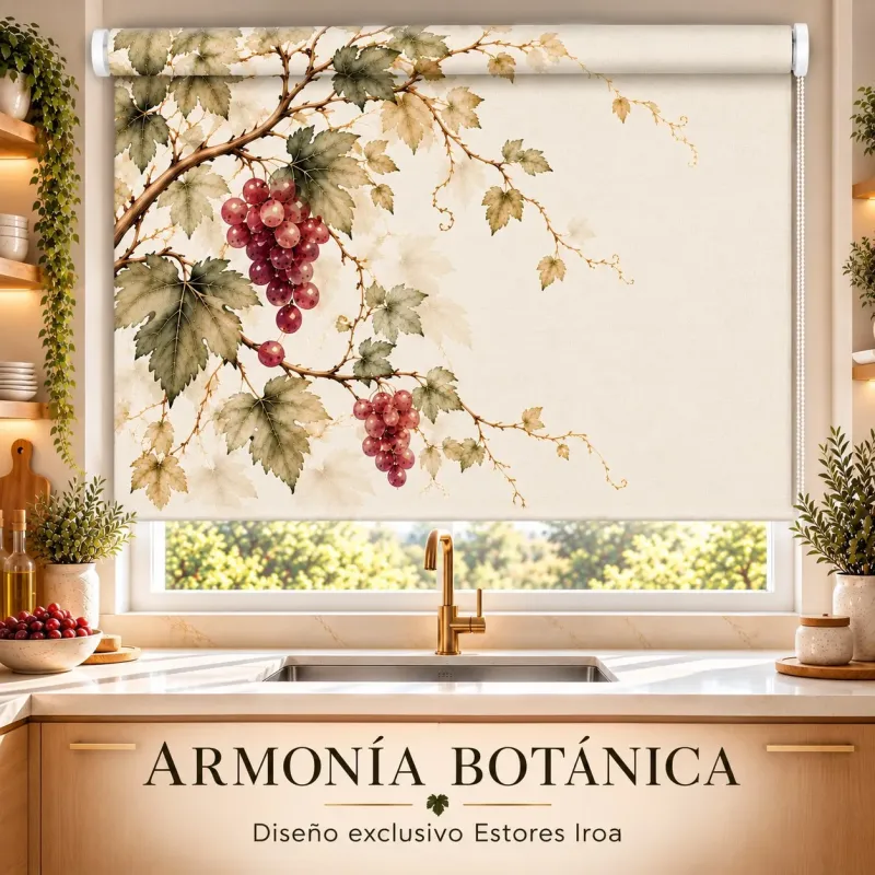 Estor Enrollable Cocina Parra Mediterránea a Medida | Estores Iroa