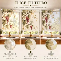 Estor Enrollable Cocina Parra Mediterránea a Medida | Estores Iroa