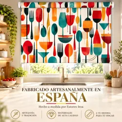 Estor Enrollable Cocina Moderno | Retro Pop 26 a Medida | Estores Iroa