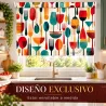 Estor Enrollable Cocina Moderno | Retro Pop 26 a Medida | Estores Iroa