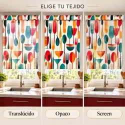 Estor Enrollable Cocina Moderno | Retro Pop 26 a Medida | Estores Iroa