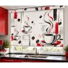 Estor Cocina Tazas de Café Rojo a Medida | Estores Iroa