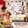 Estor Cocina Tazas de Café Rojo a Medida | Estores Iroa