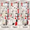 Estor Cocina Tazas de Café Rojo a Medida | Estores Iroa
