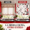 Estor Cocina Tazas de Café Rojo a Medida | Estores Iroa