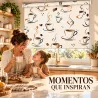 Estor Cocina Tazas de Café Marrón a Medida | Estores Iroa