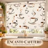 Estor Cocina Tazas de Café Marrón a Medida | Estores Iroa