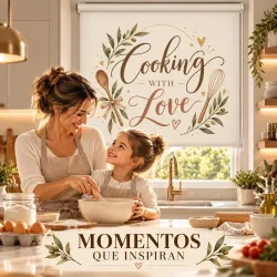 Estor Cocina con Frase a Medida | Cooking With Luxury 2627