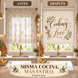 Estor Cocina con Frase a Medida | Cooking With Luxury 2627