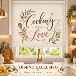 Estor Cocina con Frase a Medida | Cooking With Luxury 2627