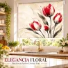 Estor Cocina Tulipanes Rojos a Medida | Estores Iroa