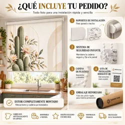 Estor Cocina Cactus a Medida | Luxury 05-26 – Estores Iroa