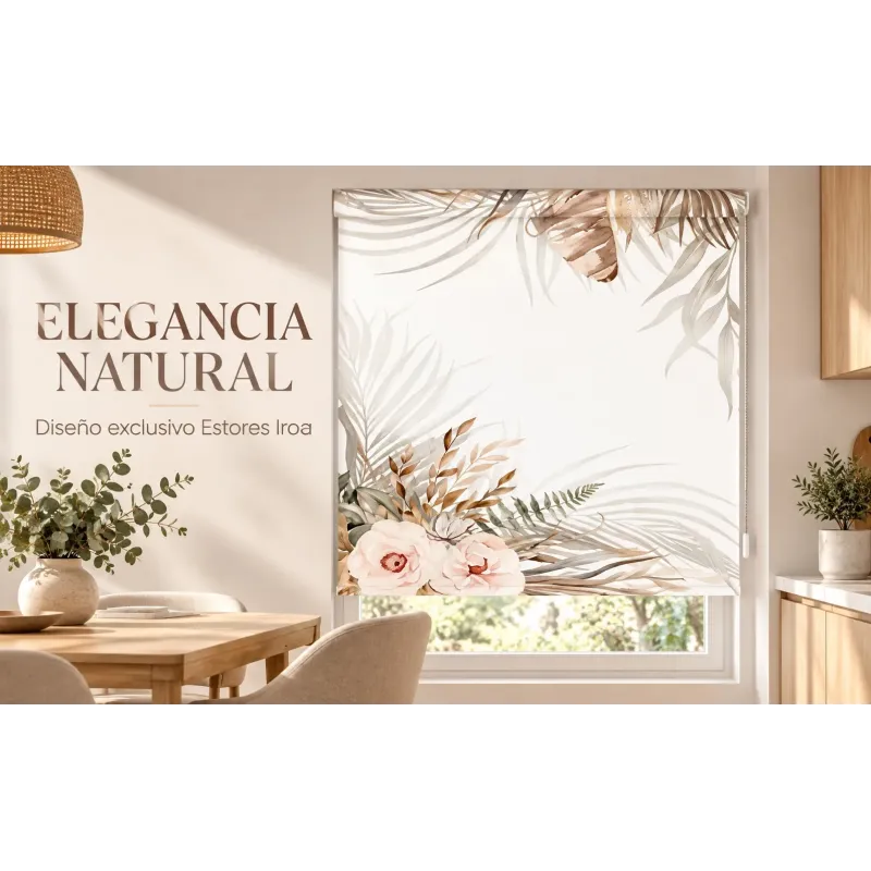 Estor Enrollable Floral a Medida | Floral 110 – Estores Iroa