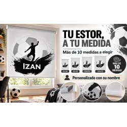 Estor Fútbol Personalizado con Nombre a Medida | Estores Iroa