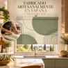 Estor Cocina Verde Salvia Geométrico a Medida | Estores Iroa