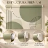 Estor Cocina Verde Salvia Geométrico a Medida | Estores Iroa