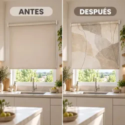 Estor Cocina Beige Moderno a Medida | Estores Iroa