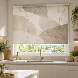 Estor Cocina Beige Moderno a Medida | Estores Iroa