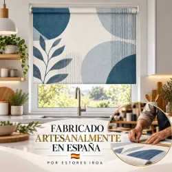 Estor Cocina Azul Moderno a Medida | Estores Iroa
