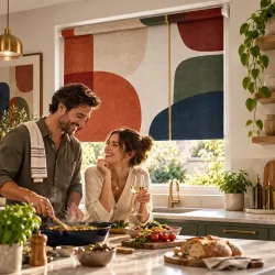 Estor Cocina Geométrico Moderno a Medida | Estores Iroa