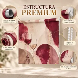 Estor Cocina Copas de Vino a Medida | Estores Iroa