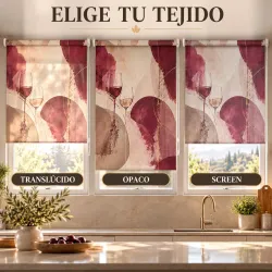 Estor Cocina Copas de Vino a Medida | Estores Iroa