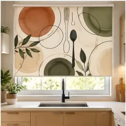 Estor Cocina Moderno Cubiertos a Medida | Estores Iroa