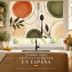 Estor Cocina Moderno Cubiertos a Medida | Estores Iroa