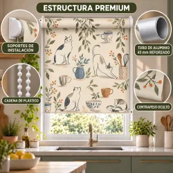 Estor Cocina Gatos a Medida | Estores Iroa