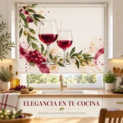 Estor Cocina Copas de Vino a Medida | Estores Iroa