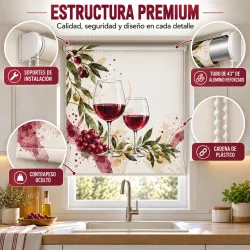 Estor Cocina Copas de Vino a Medida | Estores Iroa