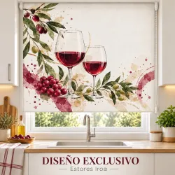 Estor Cocina Copas de Vino a Medida | Estores Iroa