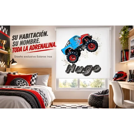 Estor Infantil Personalizado Coche de Carreras | Estores Iroa