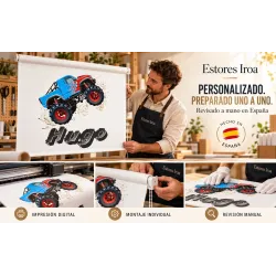 Estor Infantil Personalizado Coche de Carreras | Estores Iroa