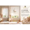 Estor Enrollable Infantil Personalizado Osito Luna | Estores Iroa