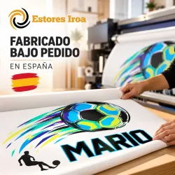 Estor Enrollable Infantil Fútbol Personalizado | Estores Iroa